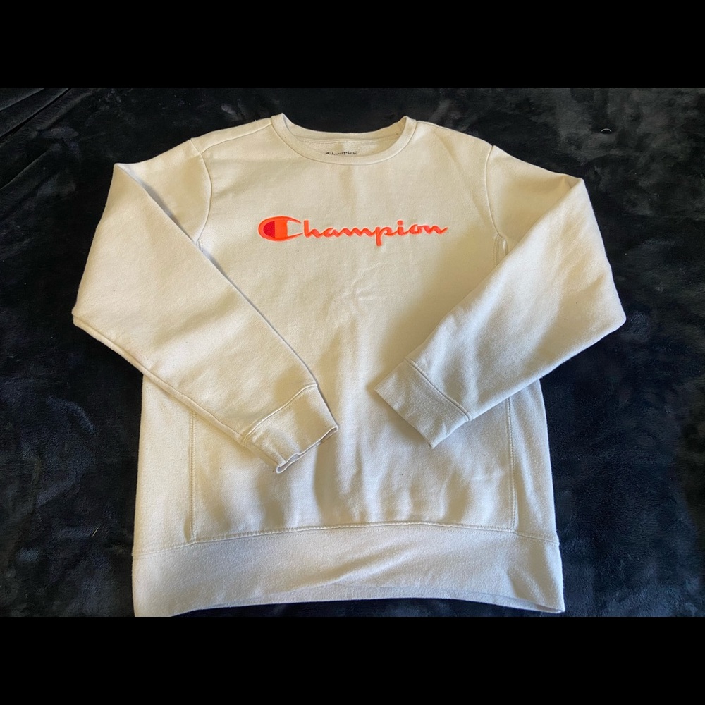 Orange Champion Sweatshirt